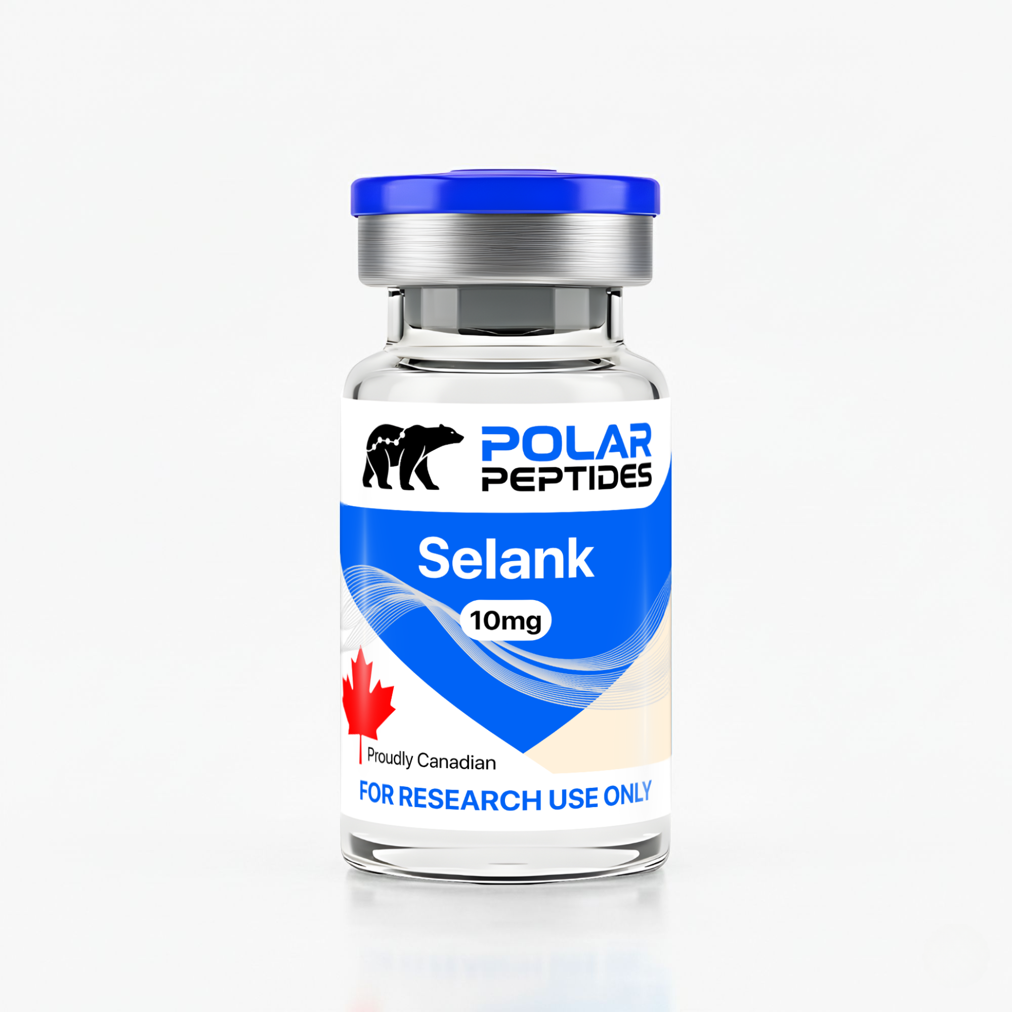 Selank — дослідницький пептид Polar Peptides у флаконі, чистота 99%+