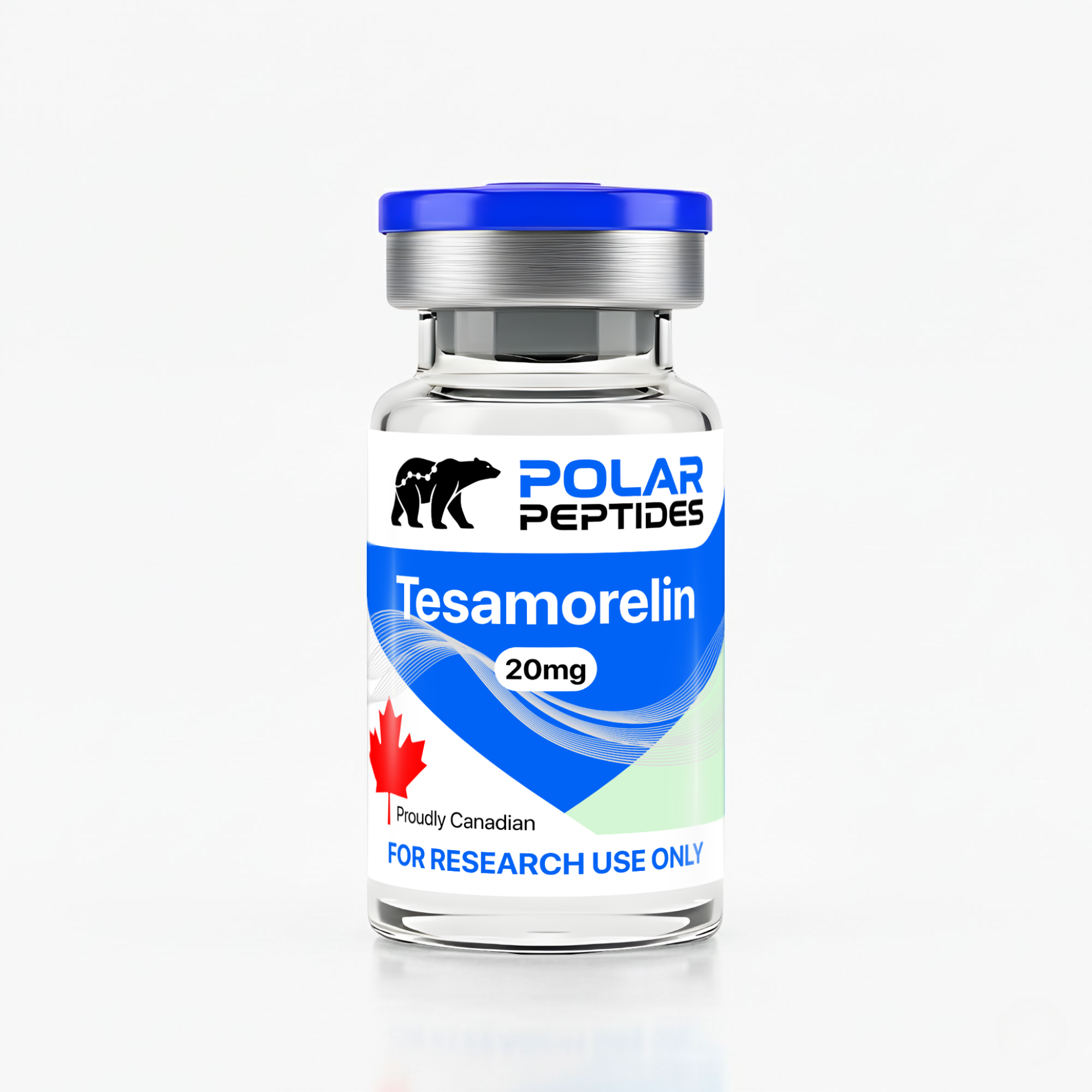 Tesatide (GHRH) — дослідницький пептид Polar Peptides у флаконі, чистота 99%+