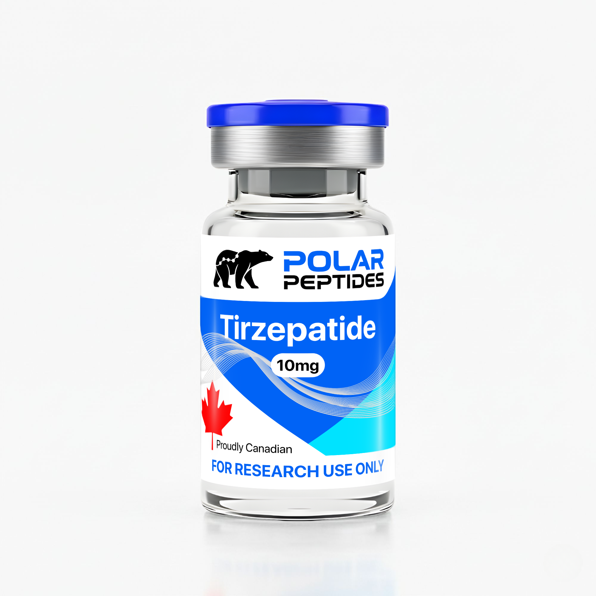 Tirzetide (GLP-1+GIP) — дослідницький пептид Polar Peptides у флаконі, чистота 99%+